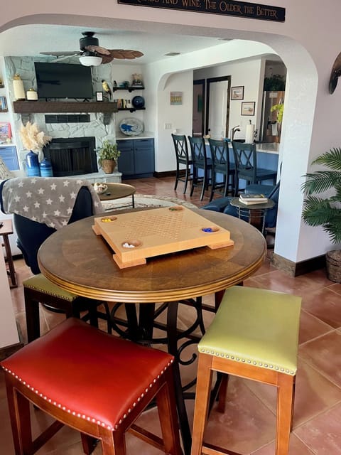 Game table looking into family room