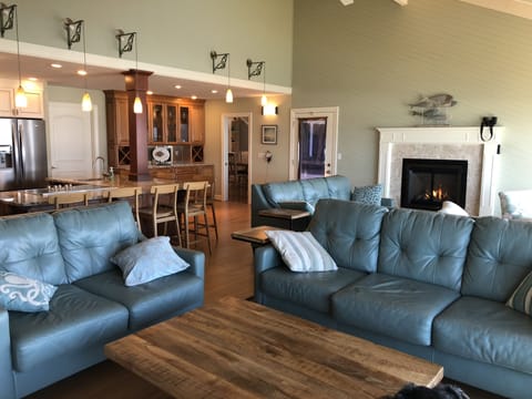 Living Room with New Fireplace