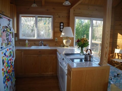 Kitchen with new dishwasher and Jenn Air range