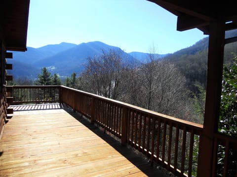 Wrap around porch to enjoy views