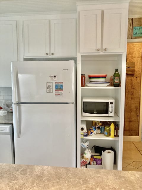 Kitchen is fully stocked