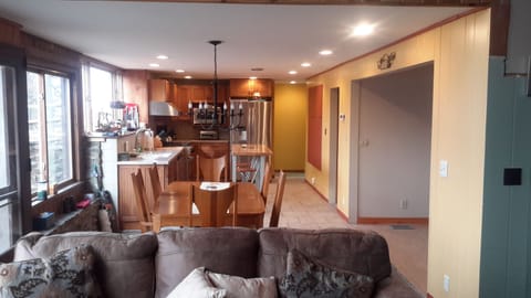 Dining Room and Kitchen from Living Room
