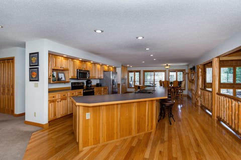 Kitchen with oversized island seating for 12-14