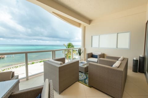 Patio with an incredible view seats 8