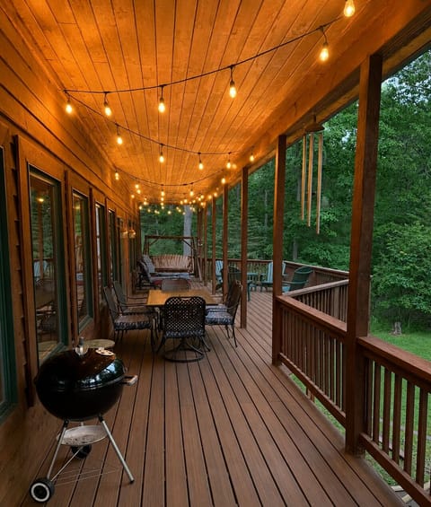 Our outdoor living room for dining, relaxing, and evening conversations.