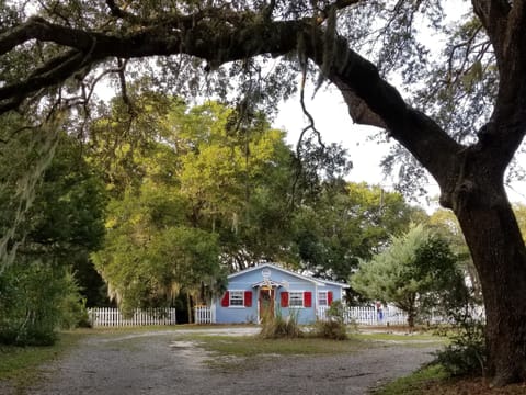 Nestled under mossy oaks about half way down Ft Morgan Rd Private but convenient