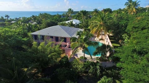Aerial view of house