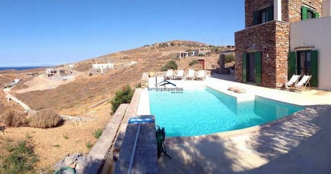 The pool and part of the terrace