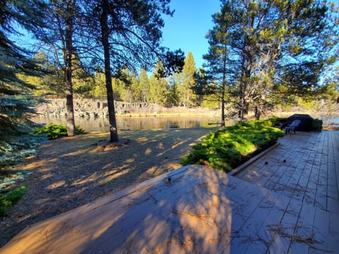 Deck view of the river!