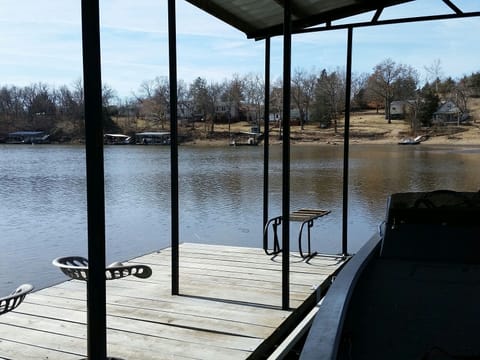 View of the lake from the dock