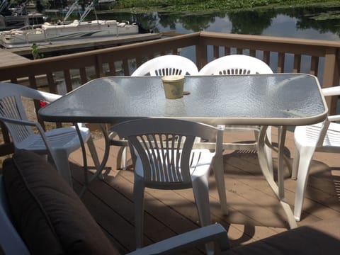 Dine out on the deck.