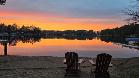 Sunset view from beach.