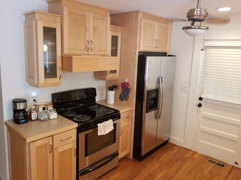 Fully stocked modern farmhouse kitchen