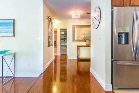 Hallway and linen closet