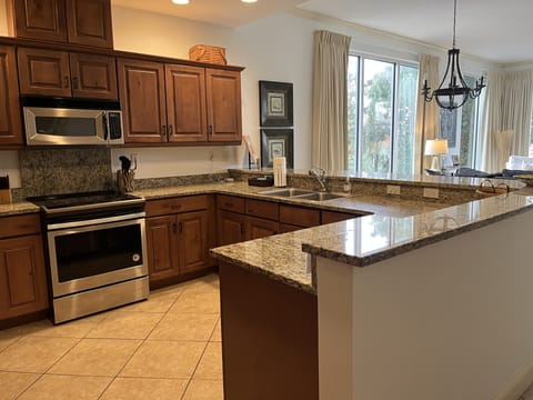 Full service kitchen.  Can you smell the low-country boil?