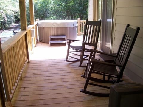 Porch and Hot Tub