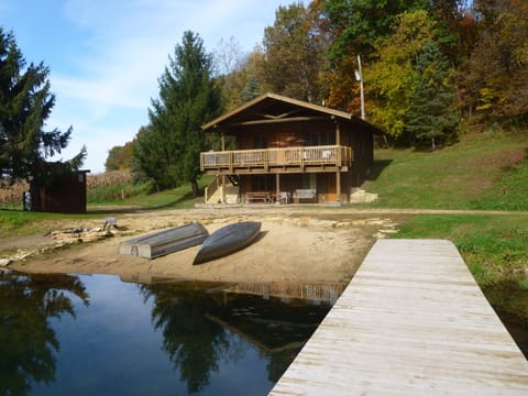 Cabin on ther Lake -view from the dock