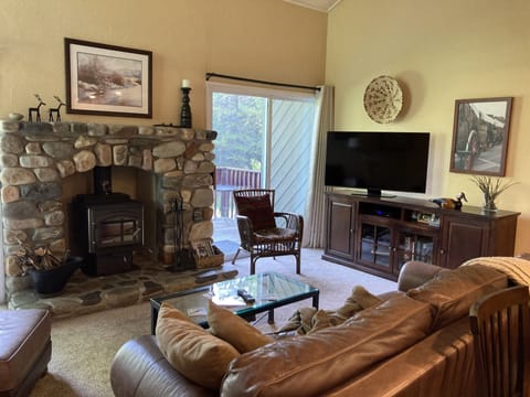 Living room with smart TV.