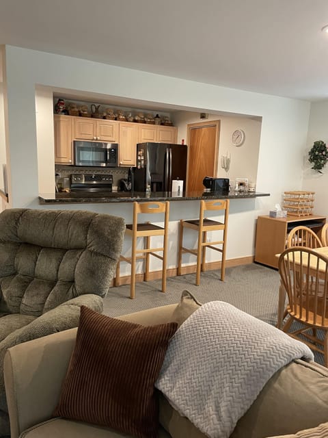 View of kitchen galley from great room.