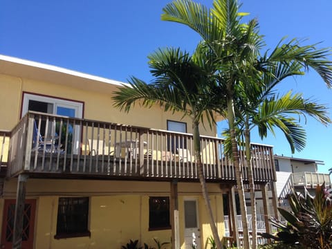 Back of the building showing 7X25 deck