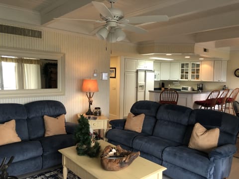 Living Room w/ Reclining Sofa, TV & DVD & VCR & CD AM/FM Stereo