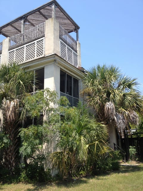 Corner of house with deck