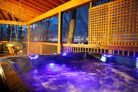 Relax in the hot tub