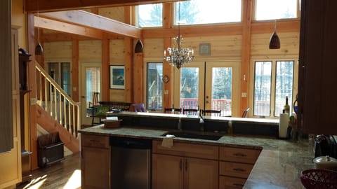 Main floor kitchen, dining area