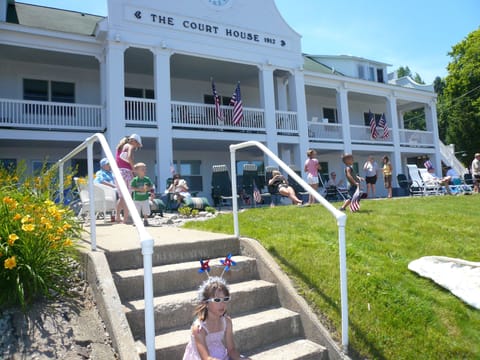 Getting Ready for Parade Viewing