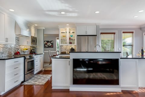 Our 55" smart HDTV comes fully equipped with cable and WIFI. 