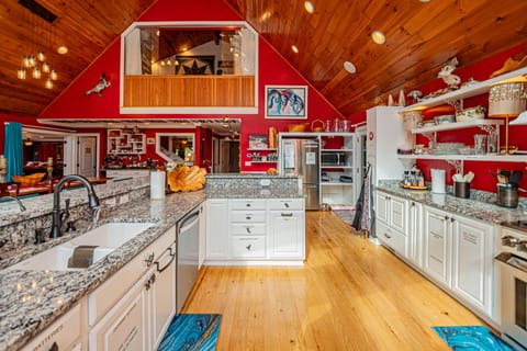Main Level Kitchen equipped with 2 sinks and 2 dishwashers