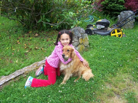 Everyone loves Cedar, our Golden Fetcher.  He will greet you with a tennis ball.