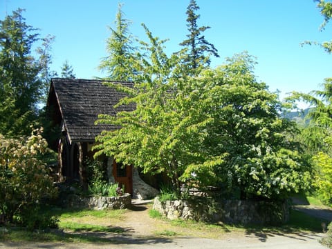 The Gnome House nestled in Nature, just the way gnomes prefer.