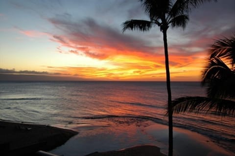 Beautiful sunset from our lanai