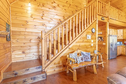 Stairs to get to the top floor