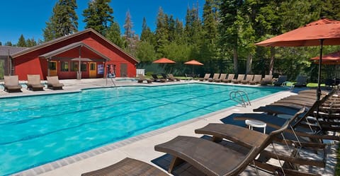 Beautiful pool - heated year round! Large hot tub & sauna too.