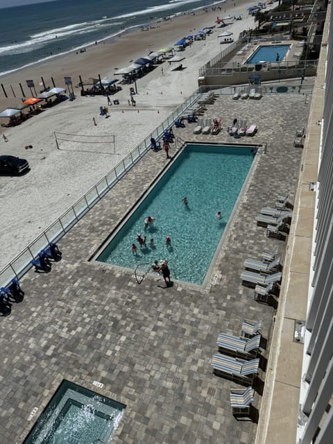 New pool and jacuzzi deck