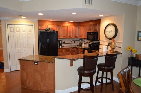 Full-size, fully functional kitchen 