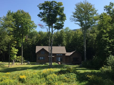 View from field looking back at the house