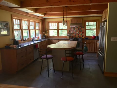 Open kitchen with island