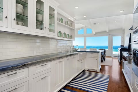 Ocean views from the kitchen