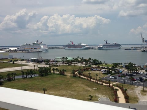 View of Cruise Ships from Port Canaveral's Space Coast Exploration Tower