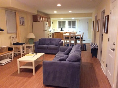 Open floor plan.  Beautiful laminate flooring