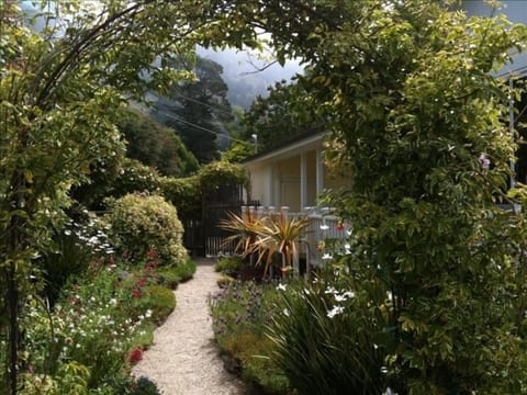 View to the front porch in November.