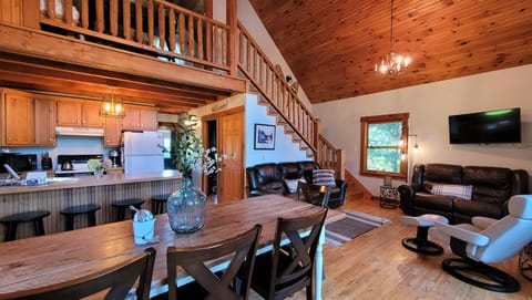 View of Living Room and Kitchen from the Dining Rm.