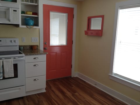 Kitchen and back entrance