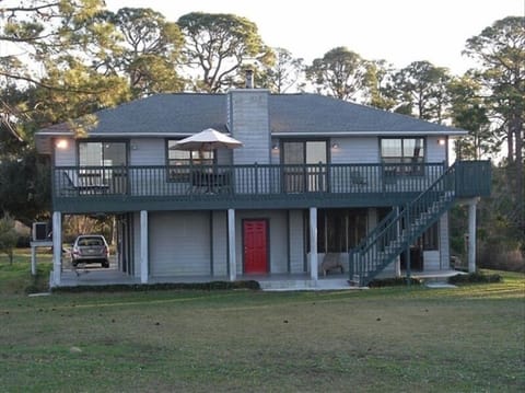 The view of Good Haven House from the shores of beautiful Perdido Bay.