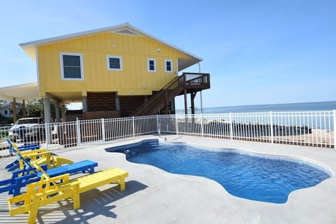 ample of seating by the pool