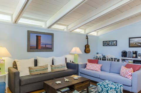 Living Room with Desk Space in the back