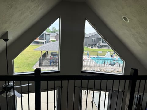 Pool view from the loft